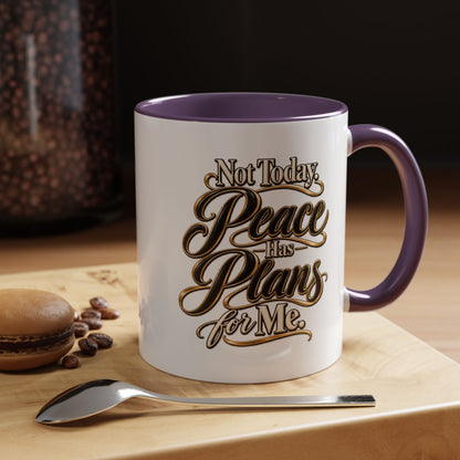 Peace Has Plans for Me Coffee Mug — Inspirational Faith Morning Mug