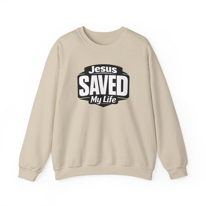 Jesus Saved My Life Crewneck Sweatshirt
