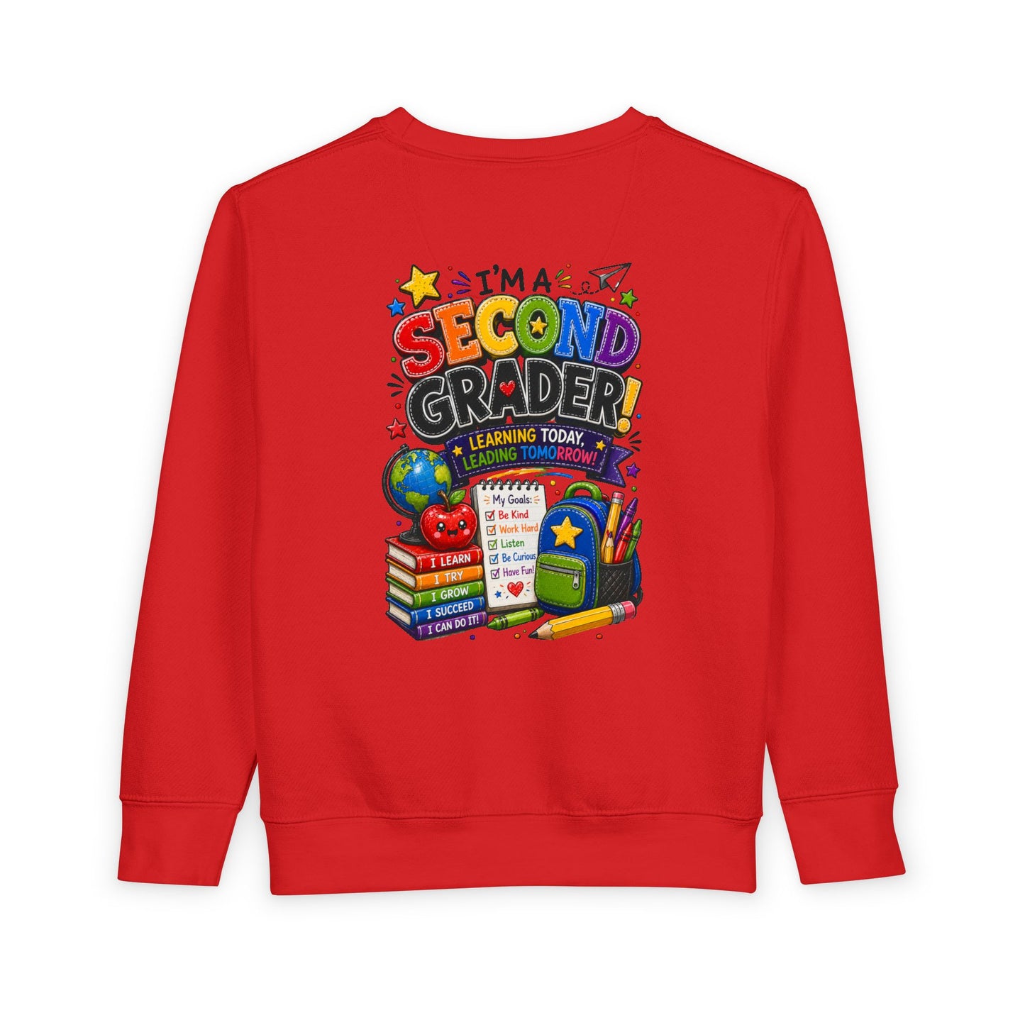 I'm a Second Grader Toddler Sweatshirt — Cute Back-to-School Kids Crewneck