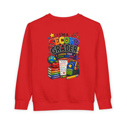 I'm a Second Grader Toddler Sweatshirt — Cute Back-to-School Kids Crewneck
