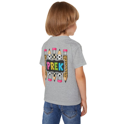 PREK Toddler T-Shirt — Colorful Pencils Back-to-School Tee