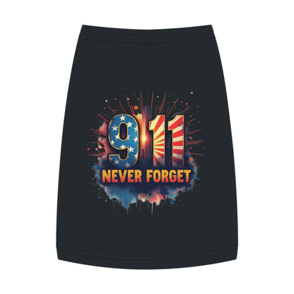 9/11 Never Forget Pet Tank Top — Patriotic Memorial Dog Shirt