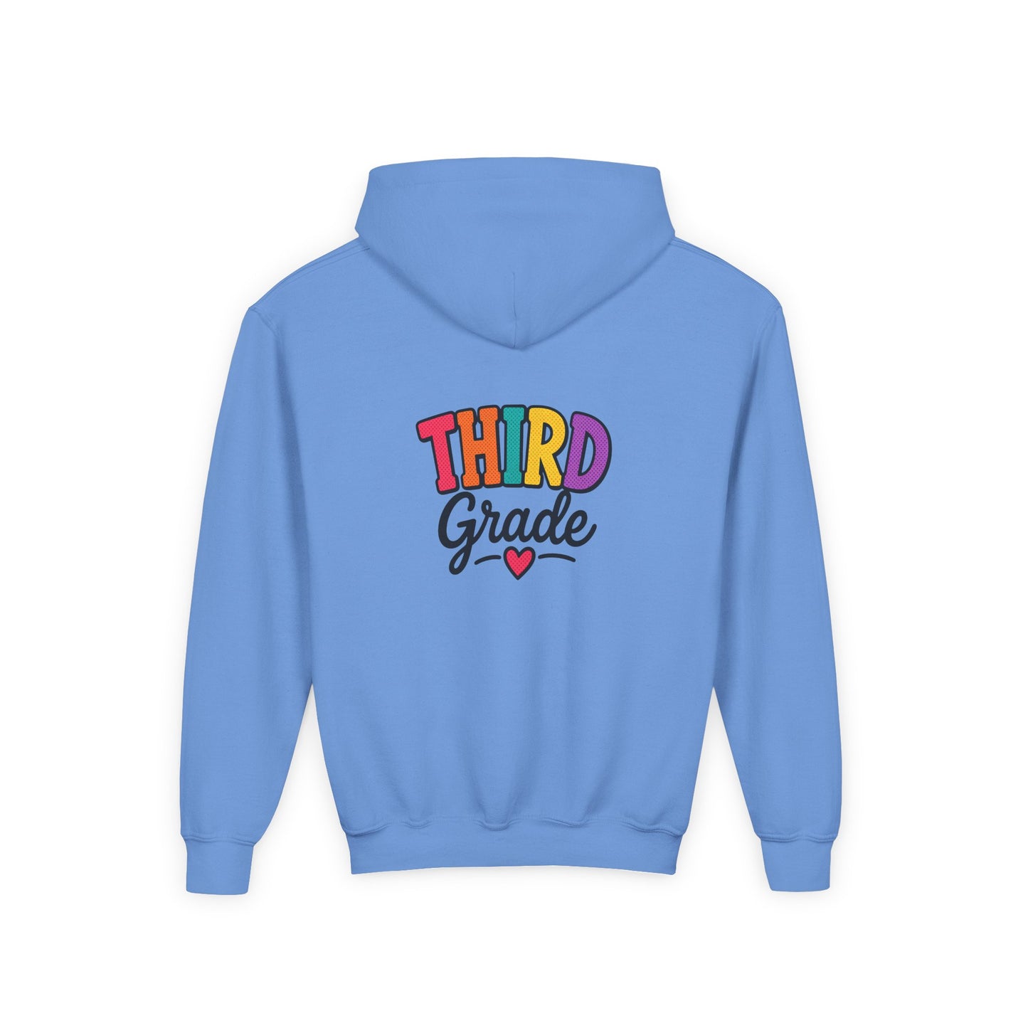 Third Grade Kids Hoodie — Colorful Back-to-School Sweatshirt
