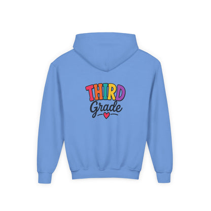 Third Grade Kids Hoodie — Colorful Back-to-School Sweatshirt