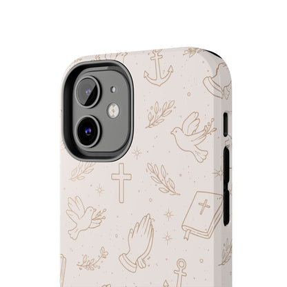 Symbols of Grace Phone Case | Christian Floral iPhone Case