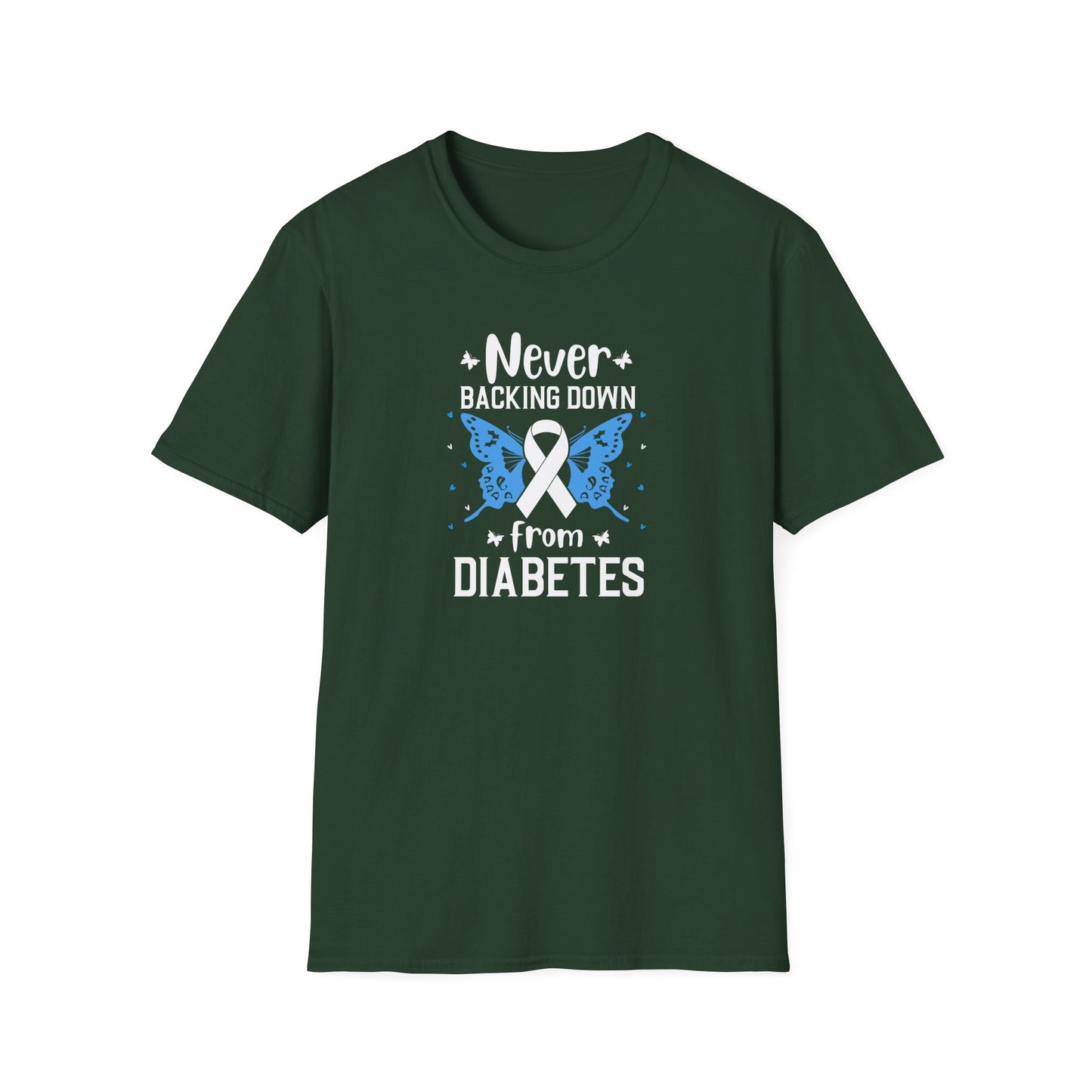 "Never Backing Down from Diabetes"  T-Shirt
