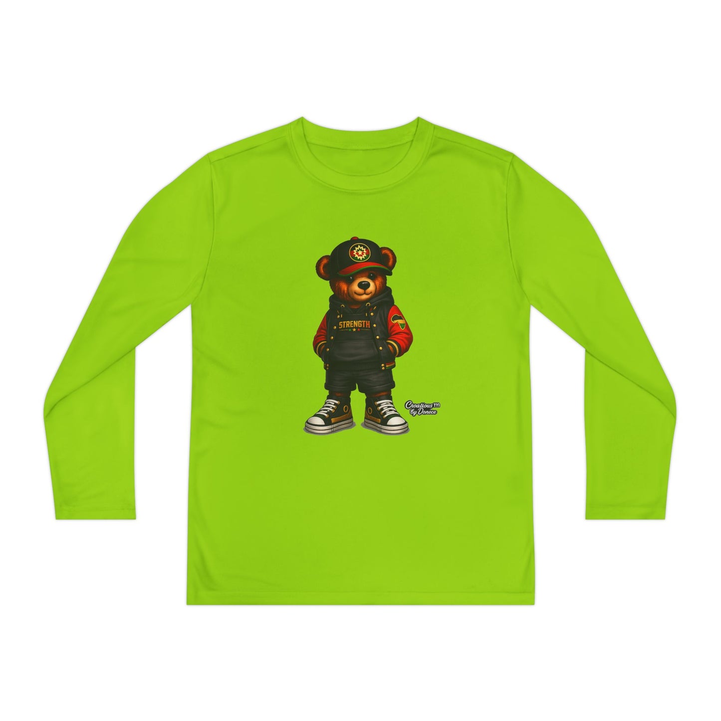 Youth Long Sleeve Tee — Urban Bear Graphic