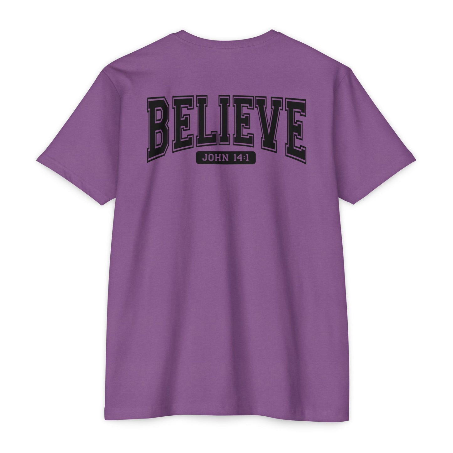 Believe John 14:1 T-Shirt — Faith-Inspired Biblical Tee