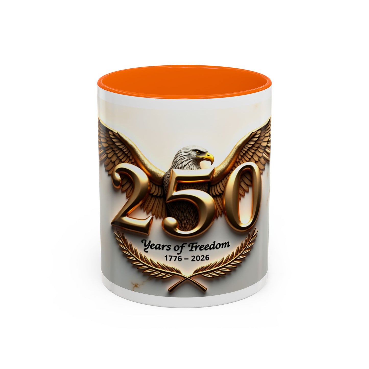 25 Years of Freedom Eagle Coffee Mug – 1776–2026 Commemorative Accent Mug