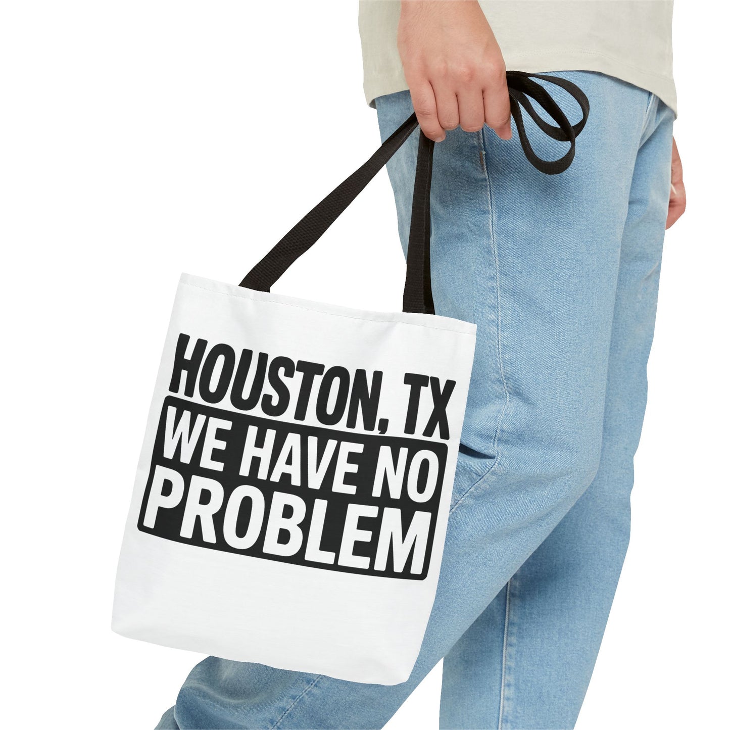 Houston TX Tote Bag — 'We Have No Problem' Graphic Market Tote