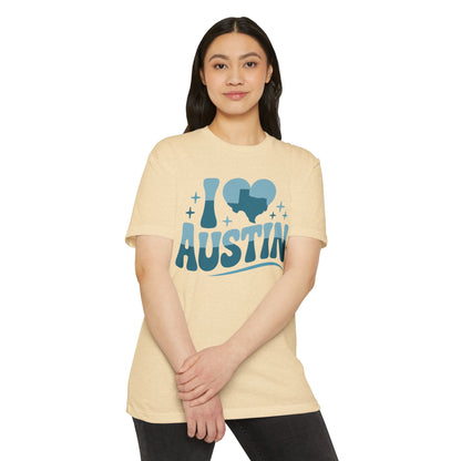 I Heart Austin Graphic T-Shirt — Retro Texas City Pride Tee