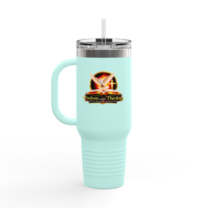40oz Insulated Travel Mug – Wisdom & Theology Logo Stainless Steel Tumbler