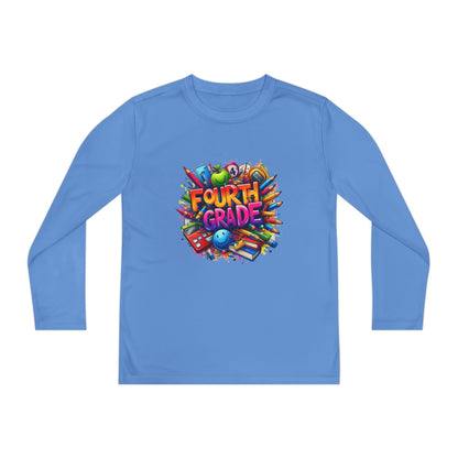 Fourth Grade Long Sleeve Tee — Colorful School Kids Shirt