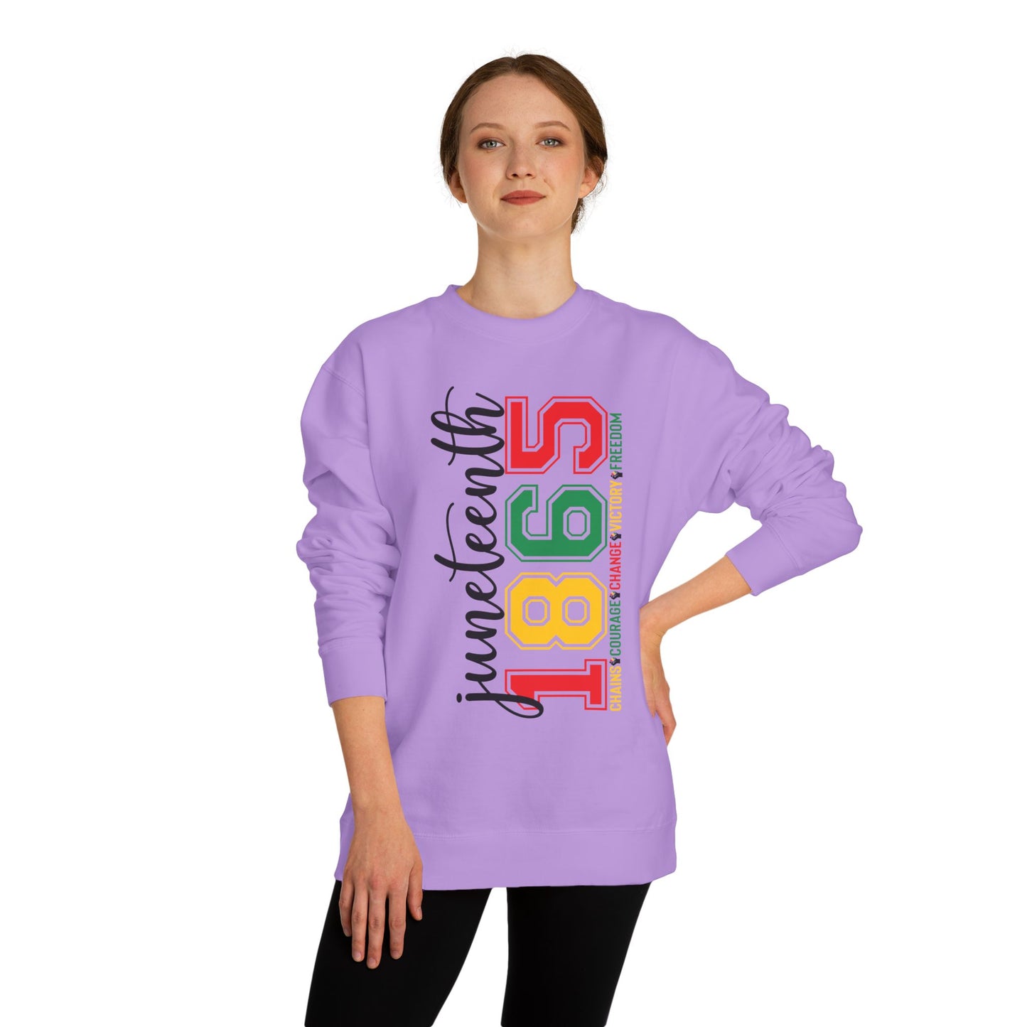 Juneteenth 1865 Crewneck Sweatshirt – Black History Celebration Pullover