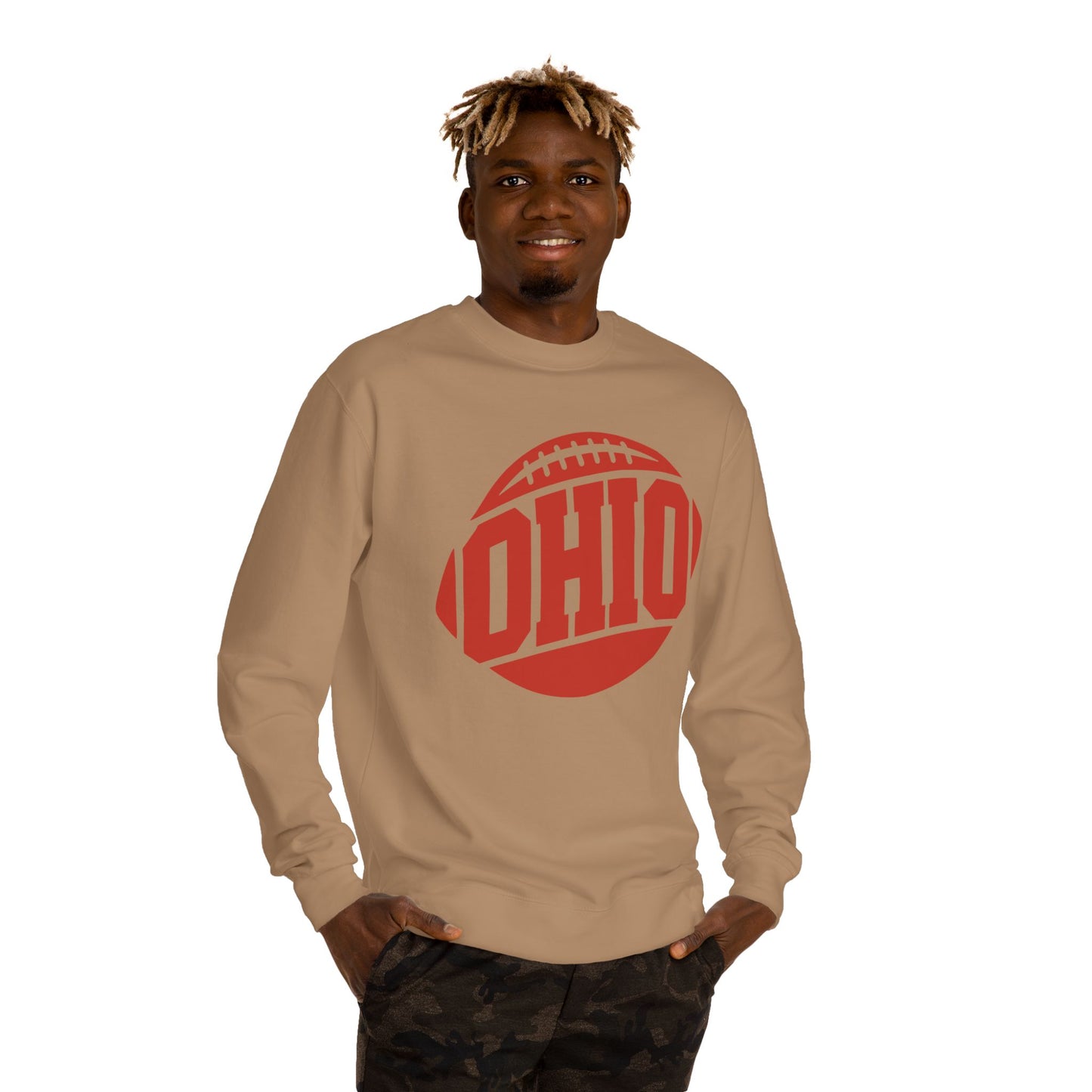 Ohio Football Crewneck Sweatshirt — Vintage Collegiate Game Day Pullover