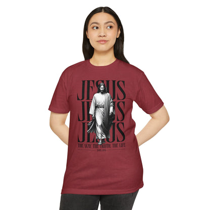 Jesus Graphic T‑Shirt — The Way The Truth The Life Faith Tee