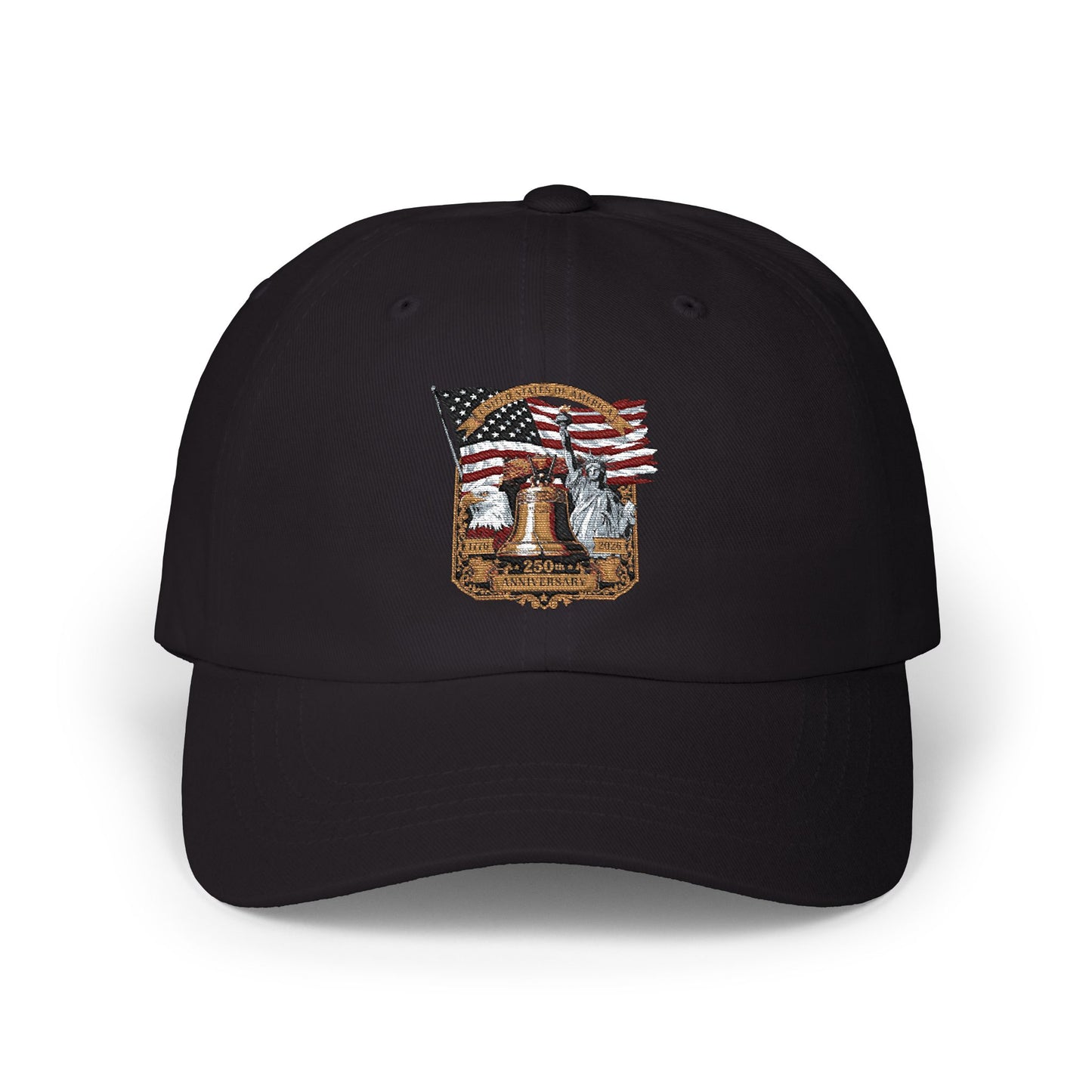 Liberty Bell Dad Cap — American Flag Embroidered Baseball Hat