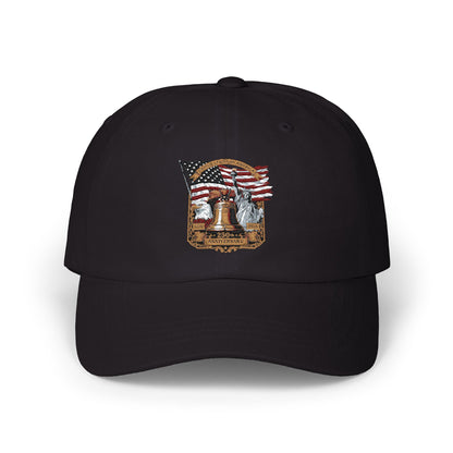 Liberty Bell Dad Cap — American Flag Embroidered Baseball Hat