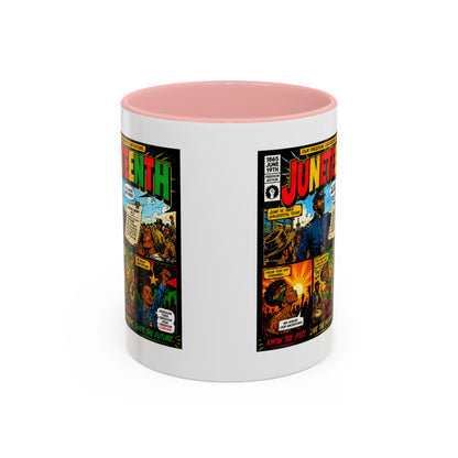 Juneteenth Comic Art Coffee Mug — Celebratory Black History Accent Mug