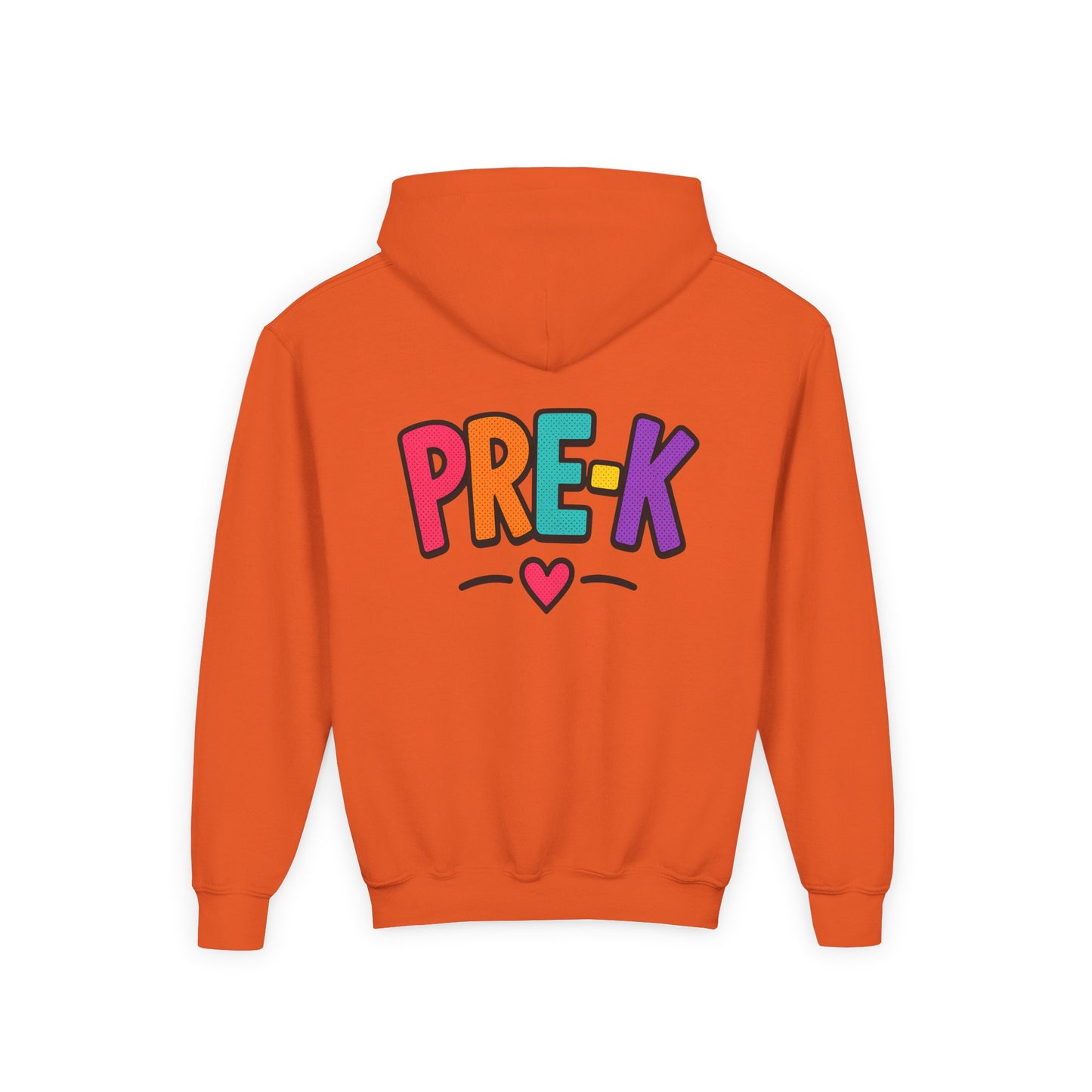 Pre-K Kids Hoodie — Colorful Cute Pre-K School Hooded Sweatshirt for Toddlers