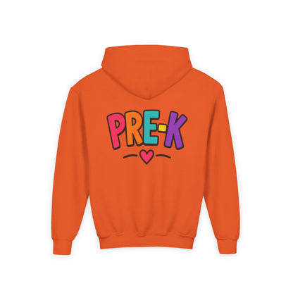 Pre-K Kids Hoodie — Colorful Cute Pre-K School Hooded Sweatshirt for Toddlers