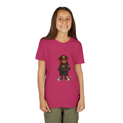Youth T‑Shirt — Cool Bear Graphic Tee with 'UNITY' Hoodie Design