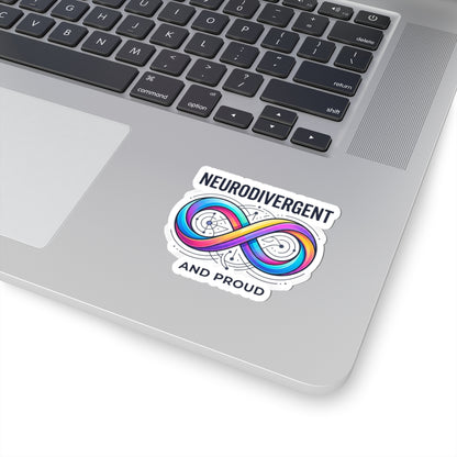 Neurodivergent & Proud Kiss-Cut Stickers | Neurodiversity, Autistic Pride