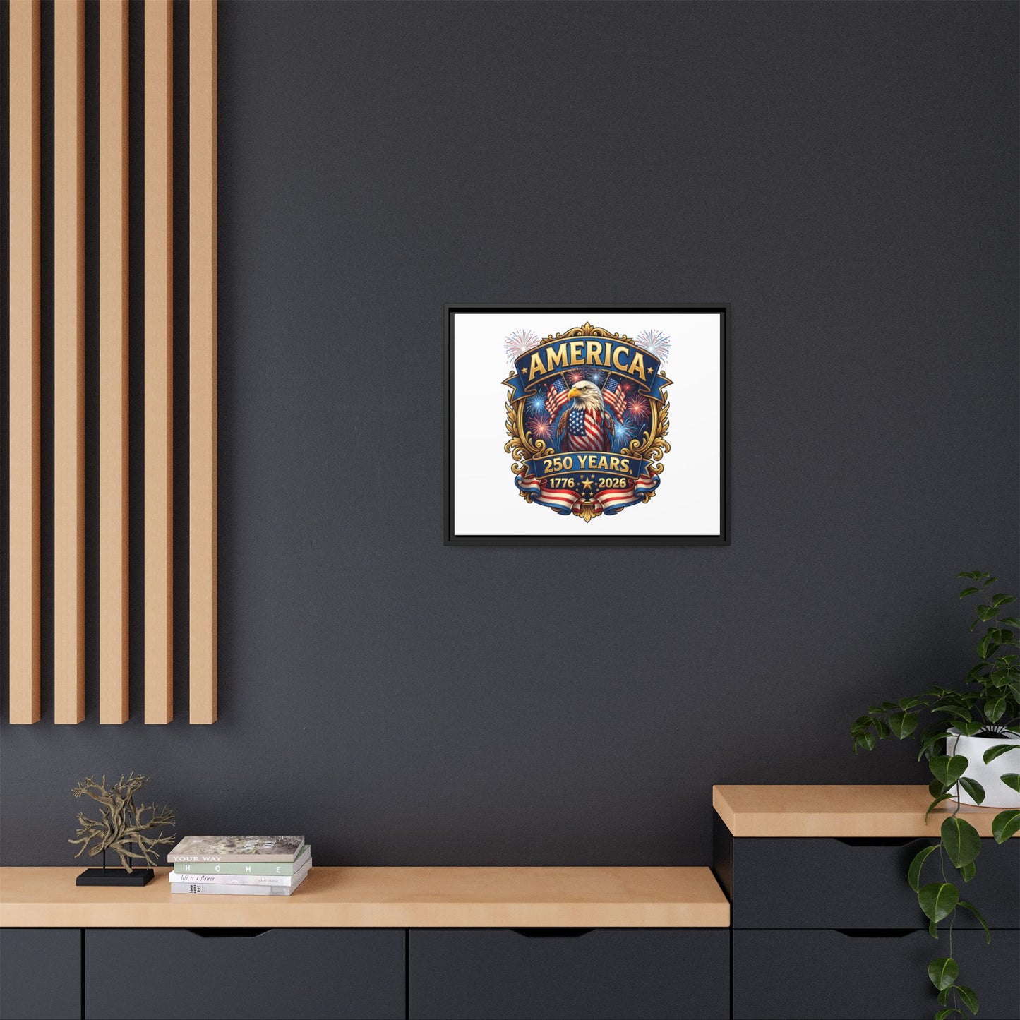 Matte Canvas, Framed (Multi-color)