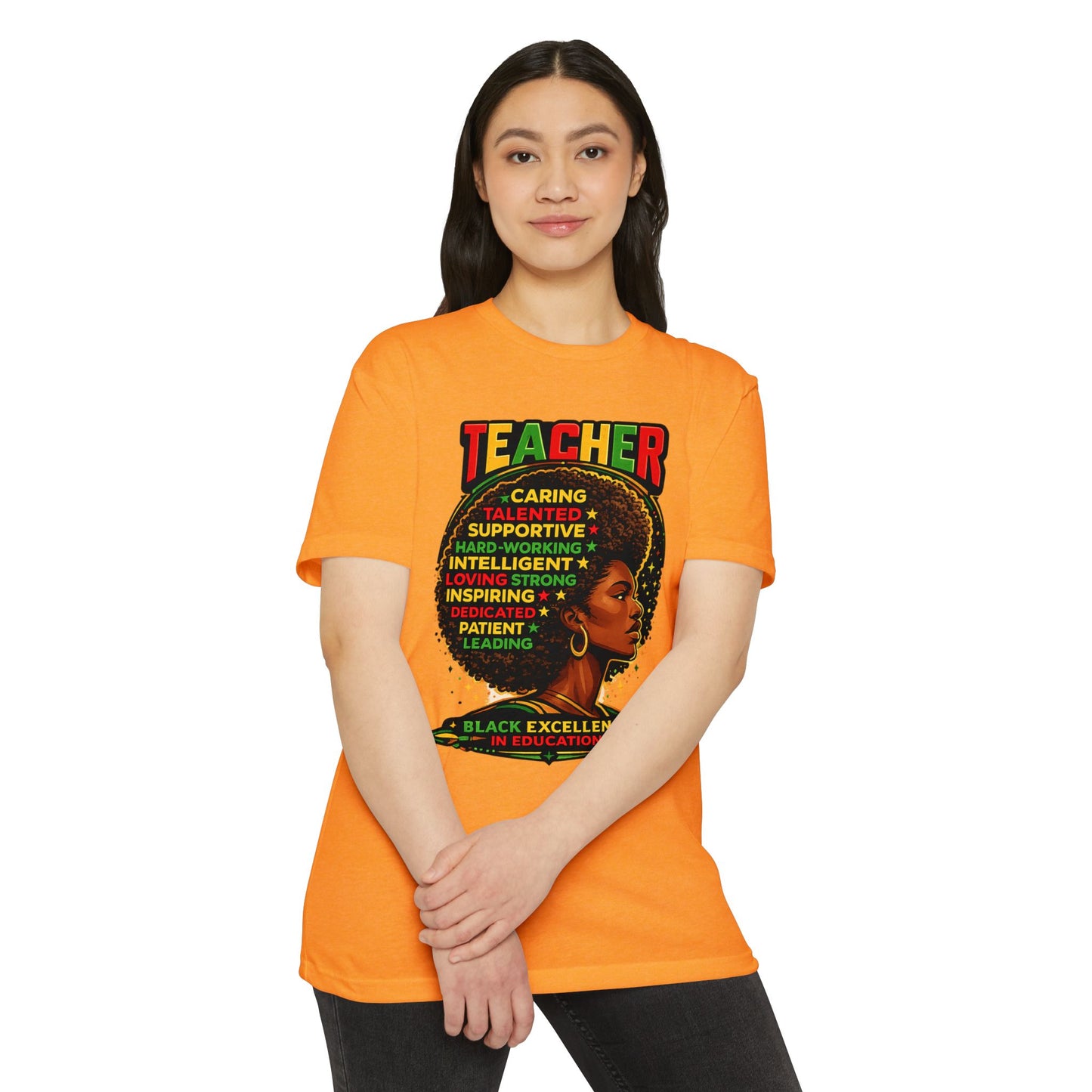 Teacher Black Excellence T-Shirt — Inspirational Afrocentric Educator Design