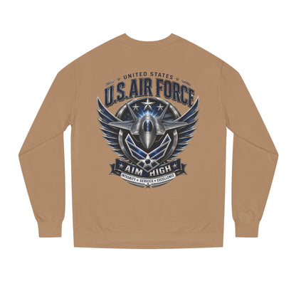 U.S. Air Force 'Aim High' Crewneck Sweatshirt — Military Aviation Graphic