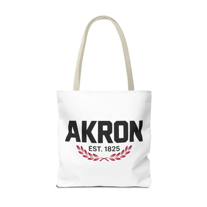 Akron Est. 1825 Tote Bag — City Pride Canvas Tote