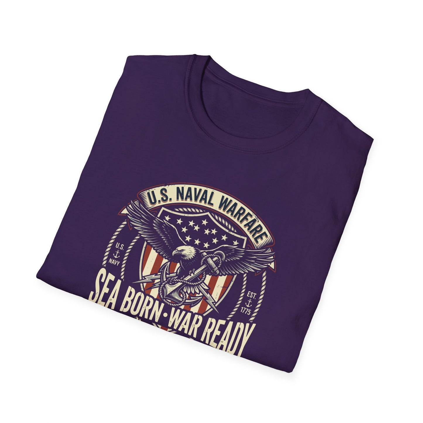U.S. Naval Warfare Sea Born-War Ready America’s Ocean Force T-Shirt