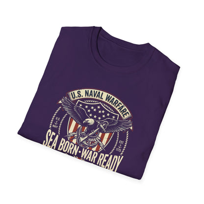 U.S. Naval Warfare Sea Born-War Ready America’s Ocean Force T-Shirt
