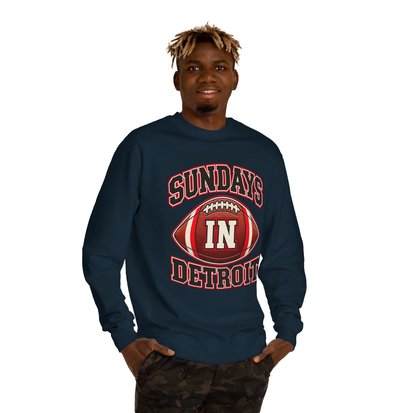 Sundays in Detroit Football Sweatshirt