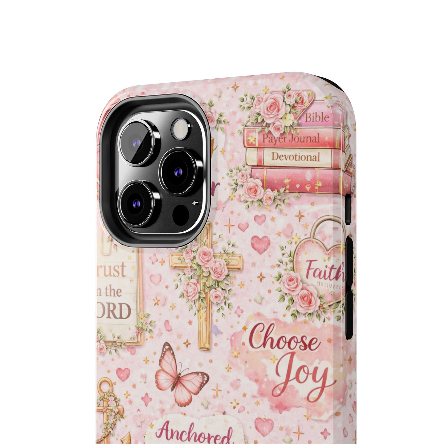 Anchored In Christ Phone Case | Christian floral iPhone Case
