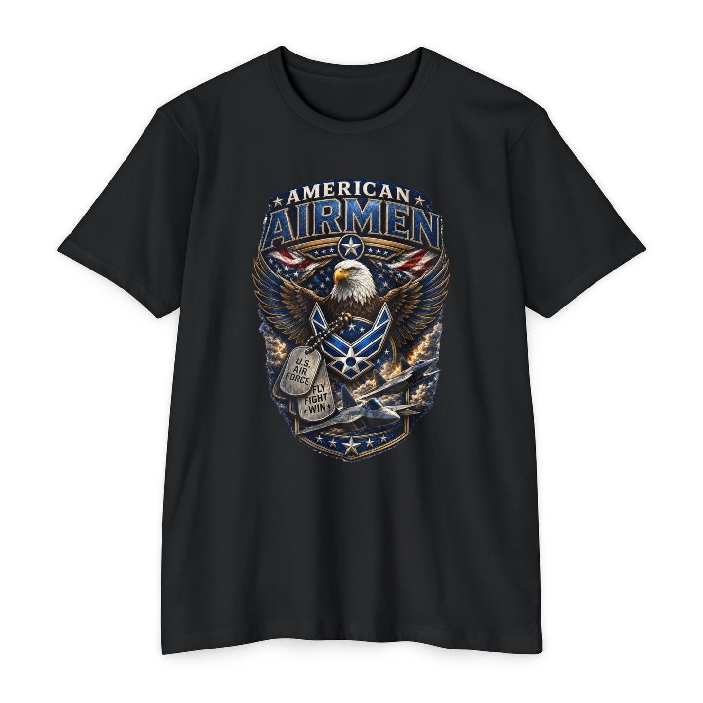 American Airmen Eagle T-Shirt — Patriotic USA Air Force Graphic Tee