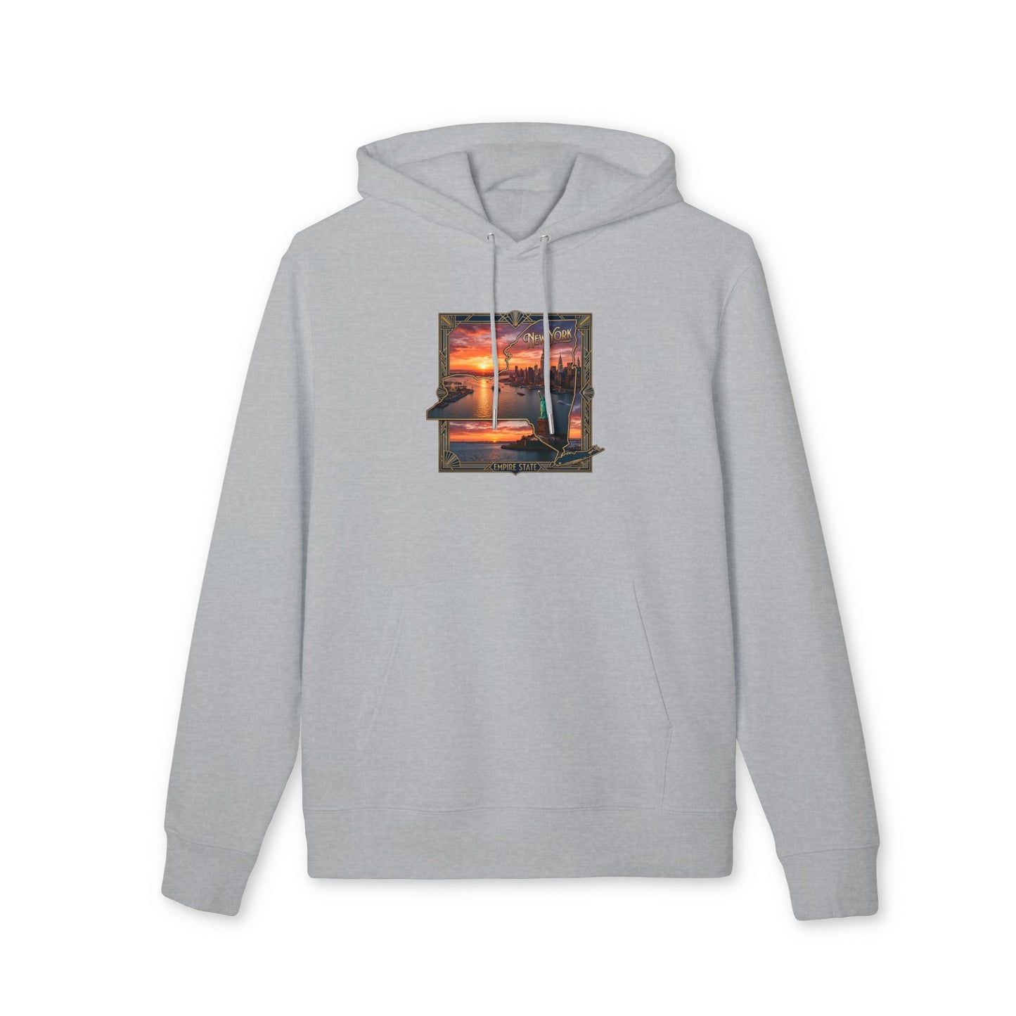 Sunset Harbor Hoodie — Coastal Sunset Graphic Pullover