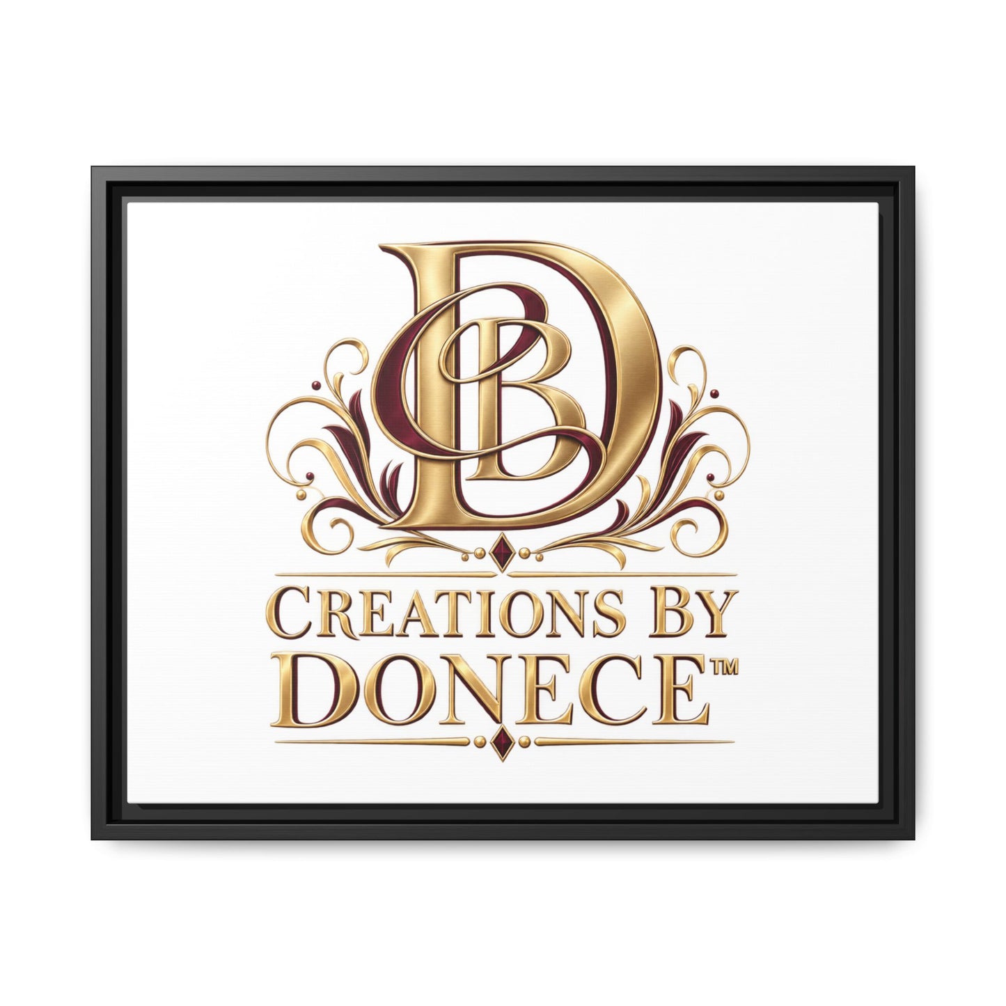Framed Matte Canvas – Creations By Donece Logo Wall Art