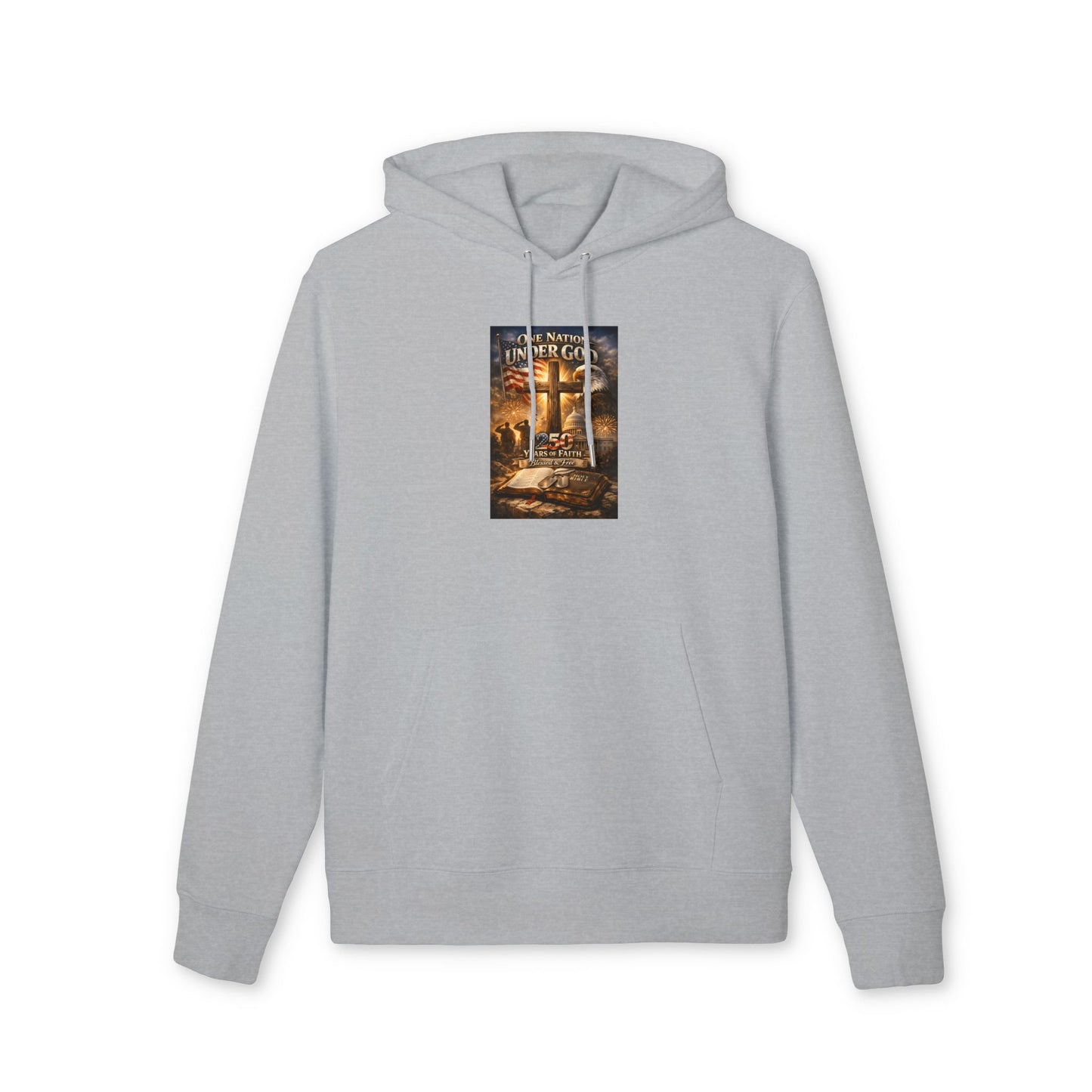 Under God Cross Hoodie — Christian Faith Inspirational Pullover