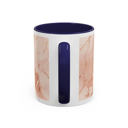 Mom Marble Accent Coffee Mug — Rose Gold & Gold Vein 11/15oz Gift