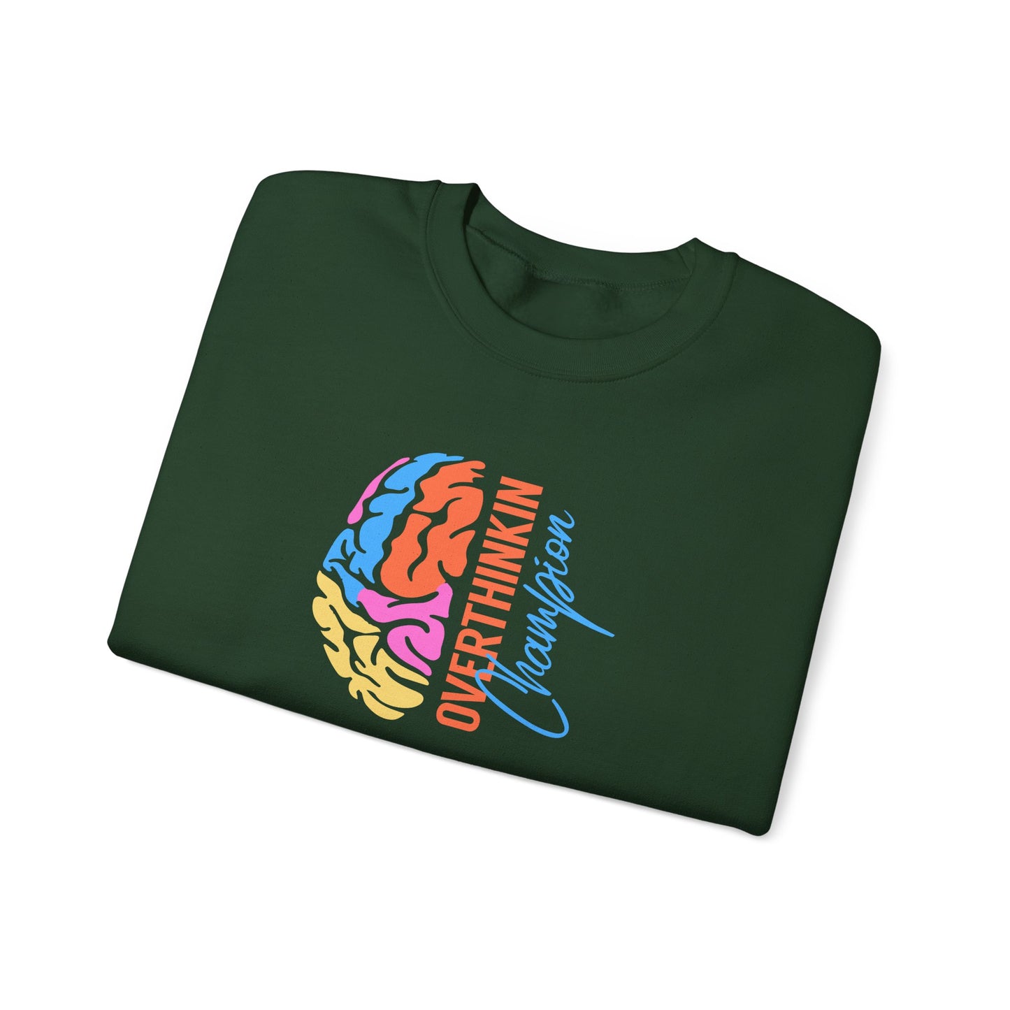 Overthinking Brain Crewneck Sweatshirt