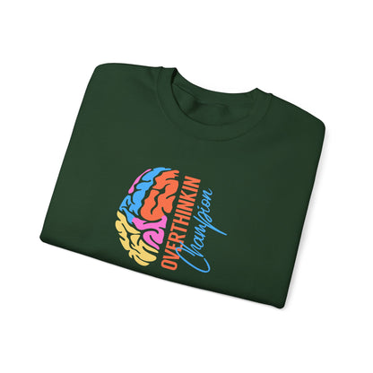 Overthinking Brain Crewneck Sweatshirt