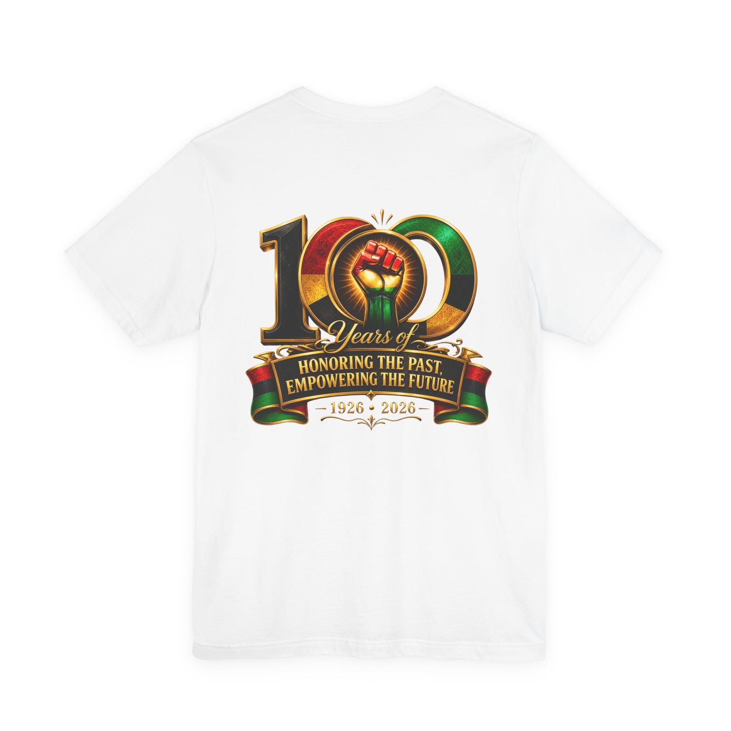 100 Years Anniversary Tee — "Honoring the Past, Empowering the Future" Centennial T-Shirt (1926–2026)