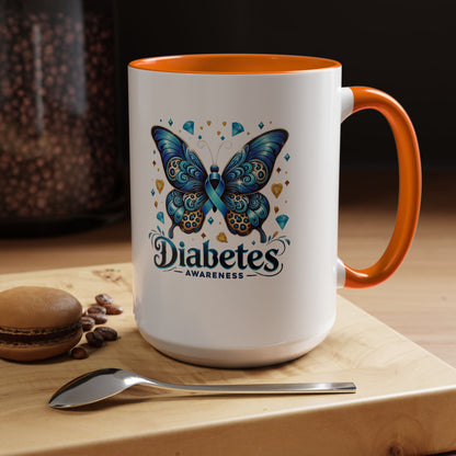 Diabetes Awareness Butterfly Coffee Mug (11/15oz)