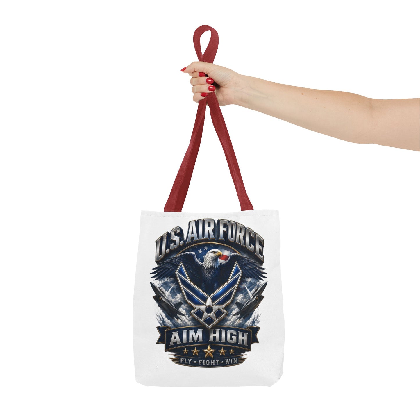 U.S. Air Force Aim High Tote Bag — Patriotic Eagle Military Tote