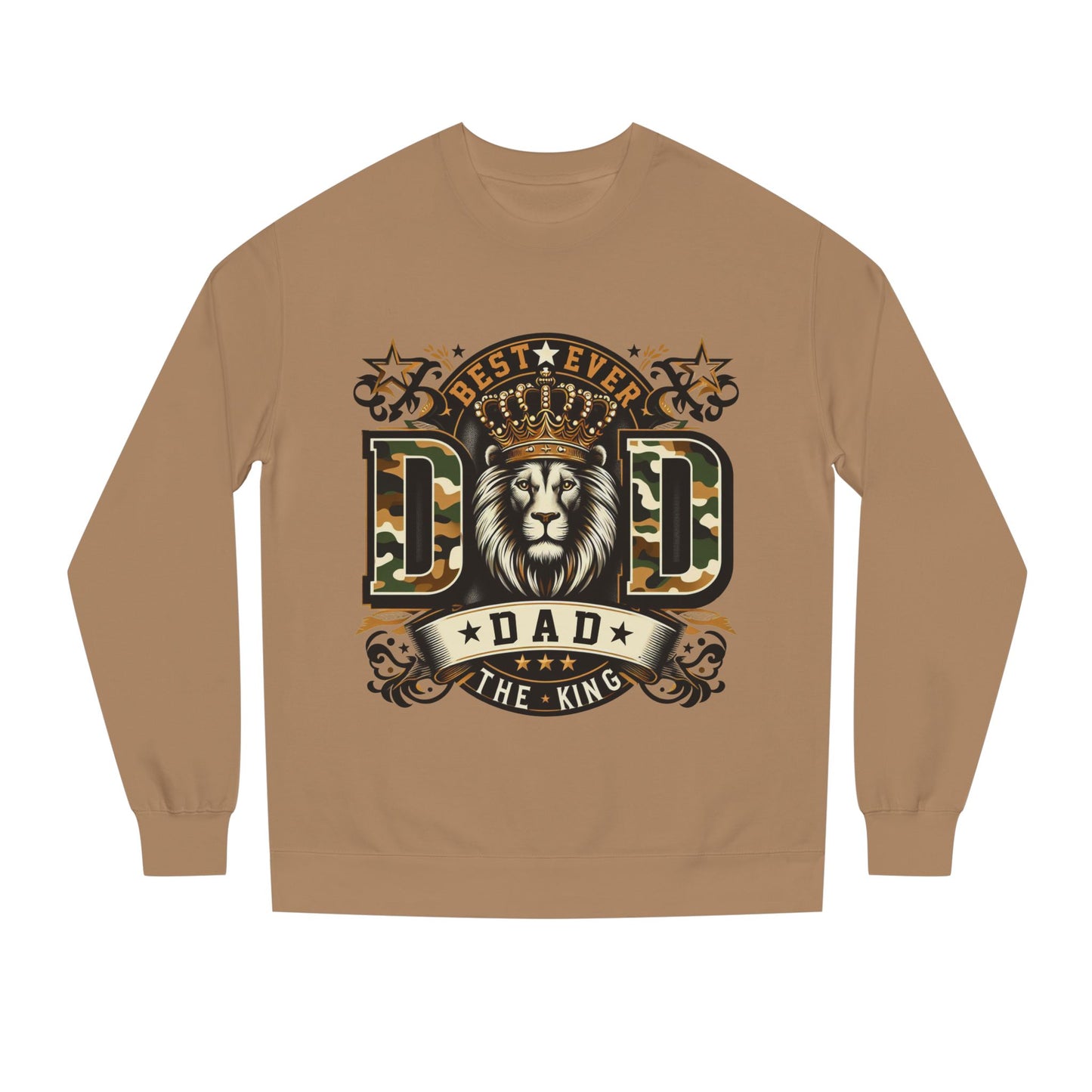 Dad The King Lion Sweatshirt – Best Ever DAD Camouflage Design