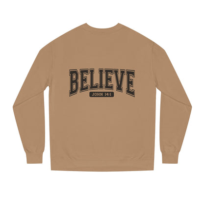 Believe Sweatshirt – Faith-Inspired Crewneck (John 14:1)