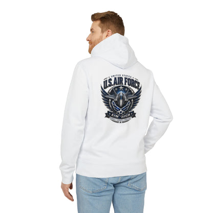 Air Force Hoodie — "Aim Higher" Military Pilot Emblem