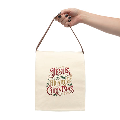 Canvas Lunch Bag With Strap