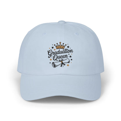 Graduation Queen Dad Cap – Embroidered Crown & Diploma Graduation Hat